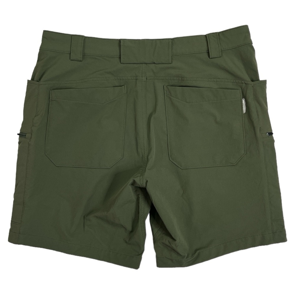 Duluth Trading Co Green Flat Front Men Shorts - Picture 6 of 7